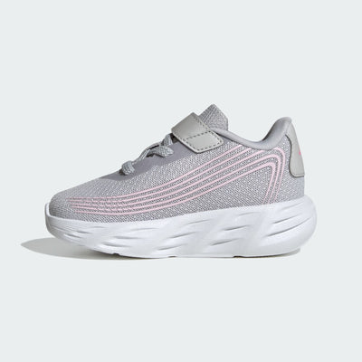 ADIDAS KID'S GALAXY 8 GREY/PINK RUNNING SHOES