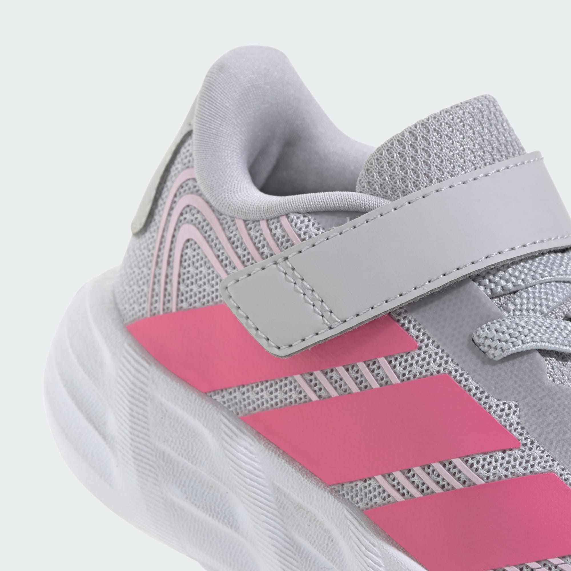 ADIDAS KID'S GALAXY 8 GREY/PINK RUNNING SHOES