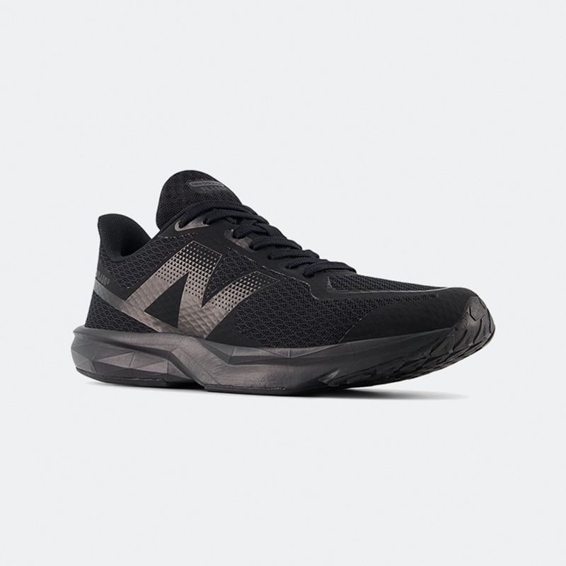 New Balance Kid's Flash V7 Triple Black Running Shoes