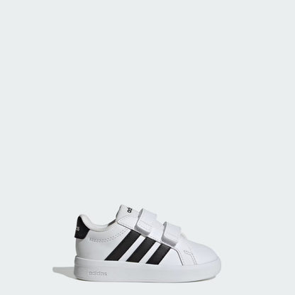 Adidas Kid's Grand Court White/Black Sneaker Shoes