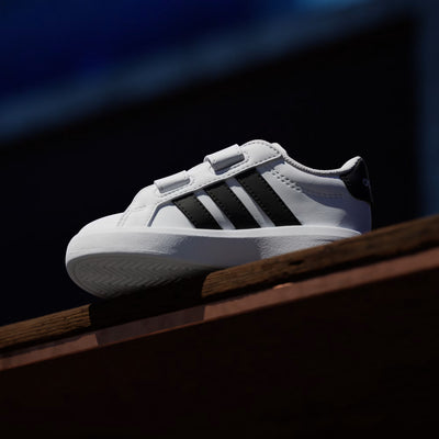 Adidas Kid's Grand Court White/Black Sneaker Shoes