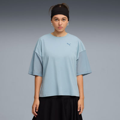 Puma Women's Her Oversized Seafoam Tee