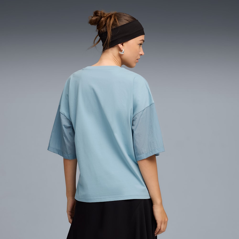 Puma Women's Her Oversized Seafoam Tee