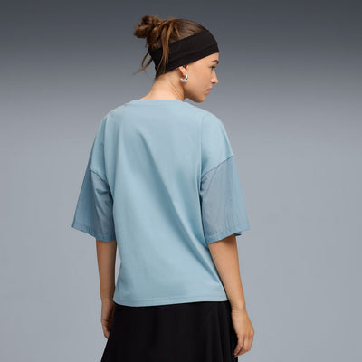 Puma Women's Her Oversized Seafoam Tee