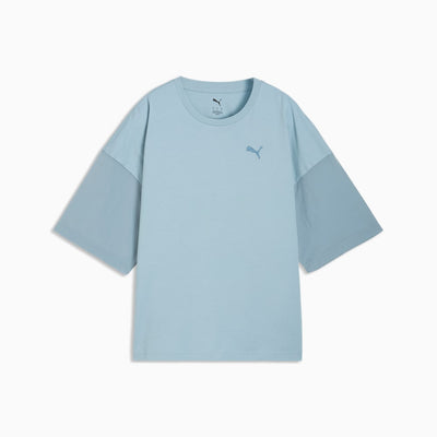 Puma Women's Her Oversized Seafoam Tee