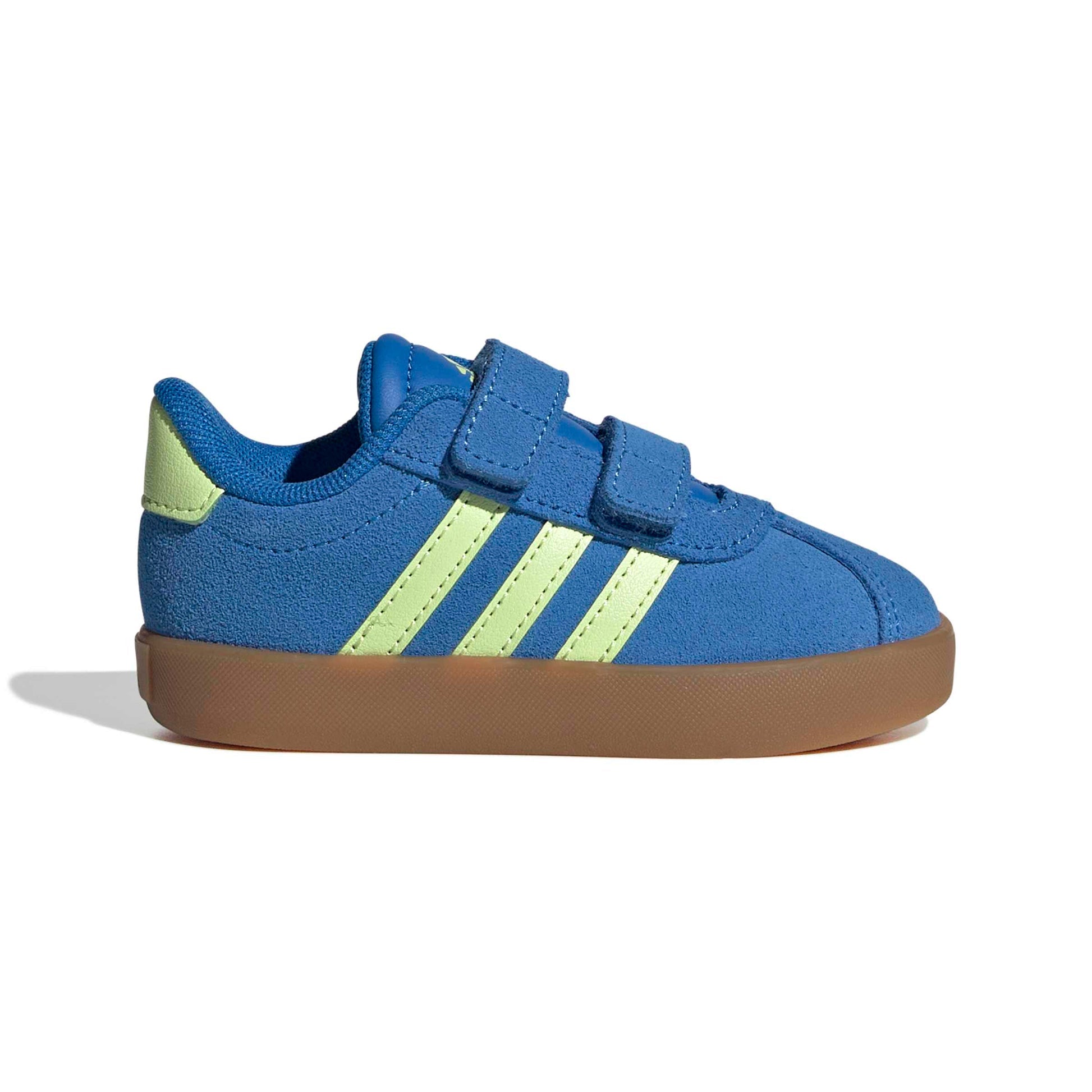 Adidas Kid's Vl Court 3.0 Royal/Lime Sneaker Shoes