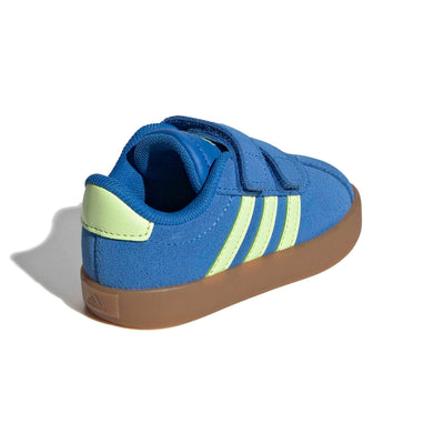 Adidas Kid's Vl Court 3.0 Royal/Lime Sneaker Shoes