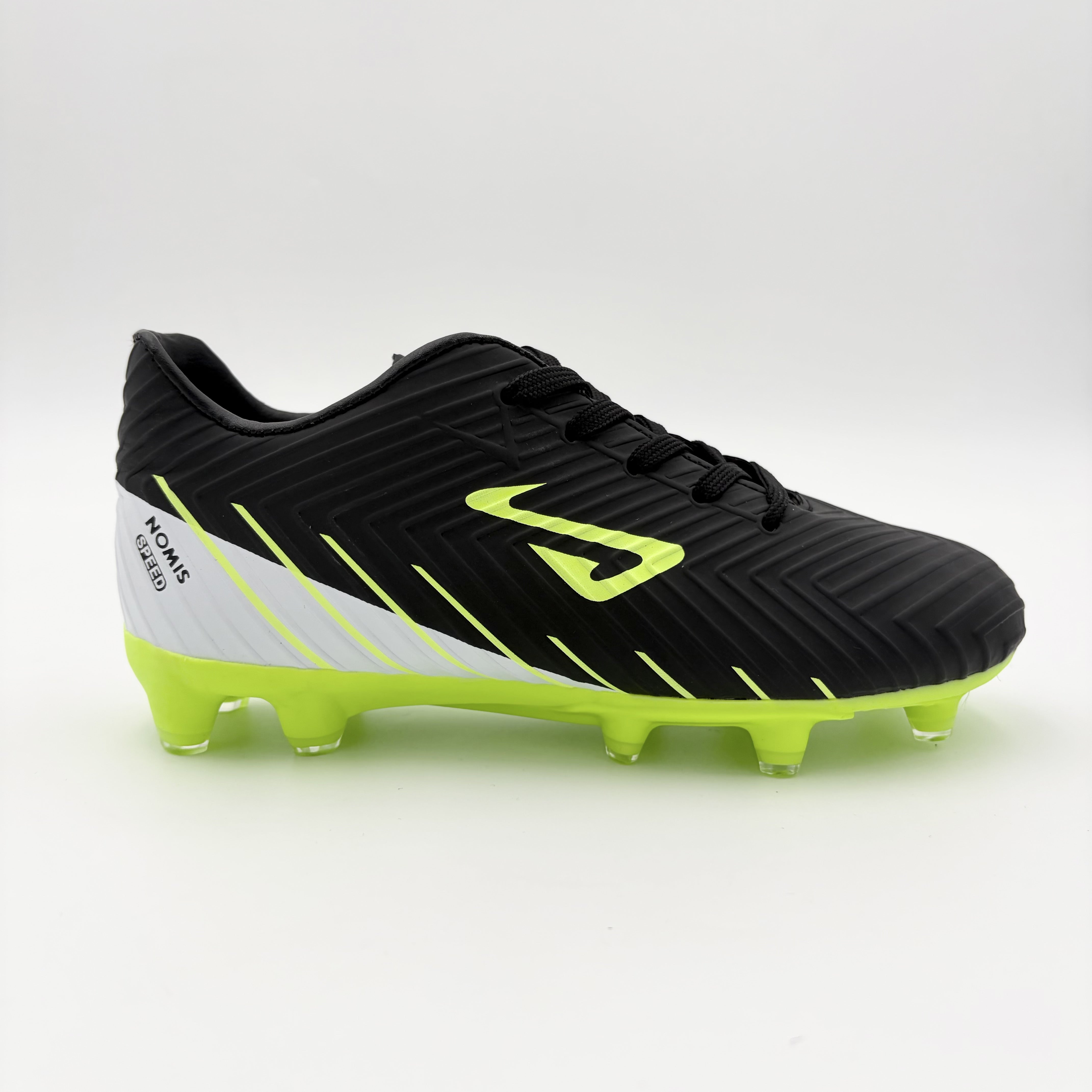 Nomis Kid's Speed Fg Black/Lime Football Boots