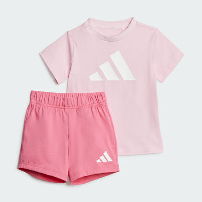 Adidas Kid's Big Logo Pink Tee Set