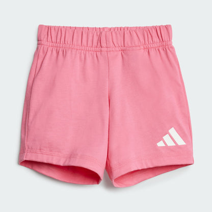 Adidas Kid's Big Logo Pink Tee Set