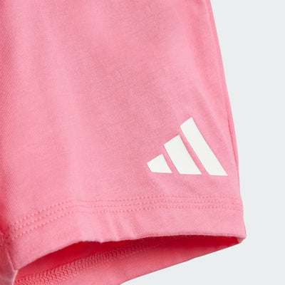 Adidas Kid's Big Logo Pink Tee Set