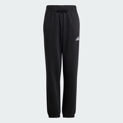 ADIDAS KID'S ESSENTIALS SMALL LOGO FLEECE BLACK PANTS
