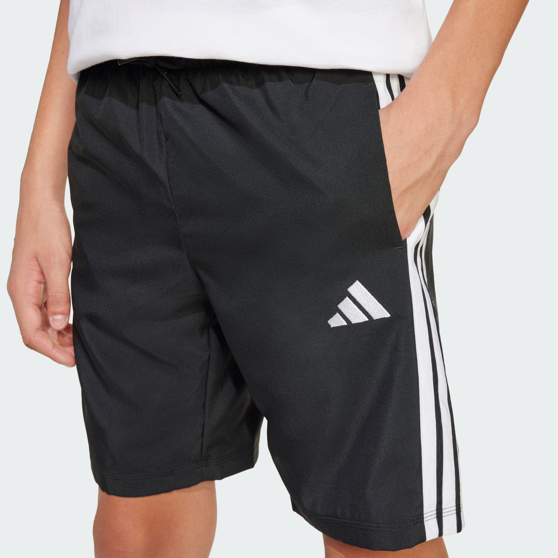 Adidas Kid's 3-Stripes Woven Climacool Black Short