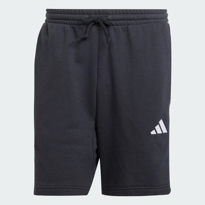 Adidas Men's 3-Stripes French Terry Black Shorts