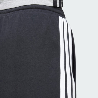 Adidas Men's 3-Stripes French Terry Black Shorts