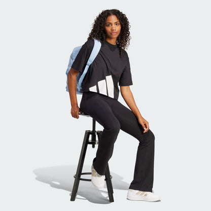 Adidas Women's Big Logo Crop Black Tee