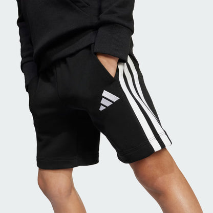 Adidas Kid's Essentials 3-Stripes French Terry Black Short