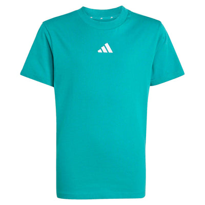 Adidas Kid's Small Logo Green Tee