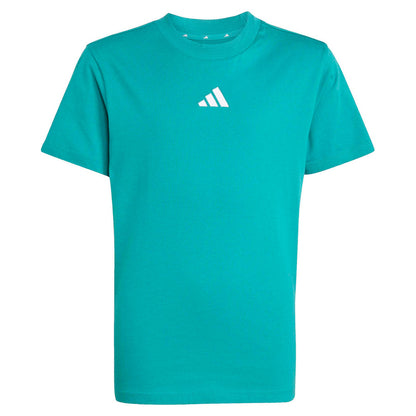 Adidas Kid's Small Logo Green Tee