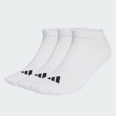 Adidas Unisex Cushioned Essentials Low-Cut 3 Pairs White Socks