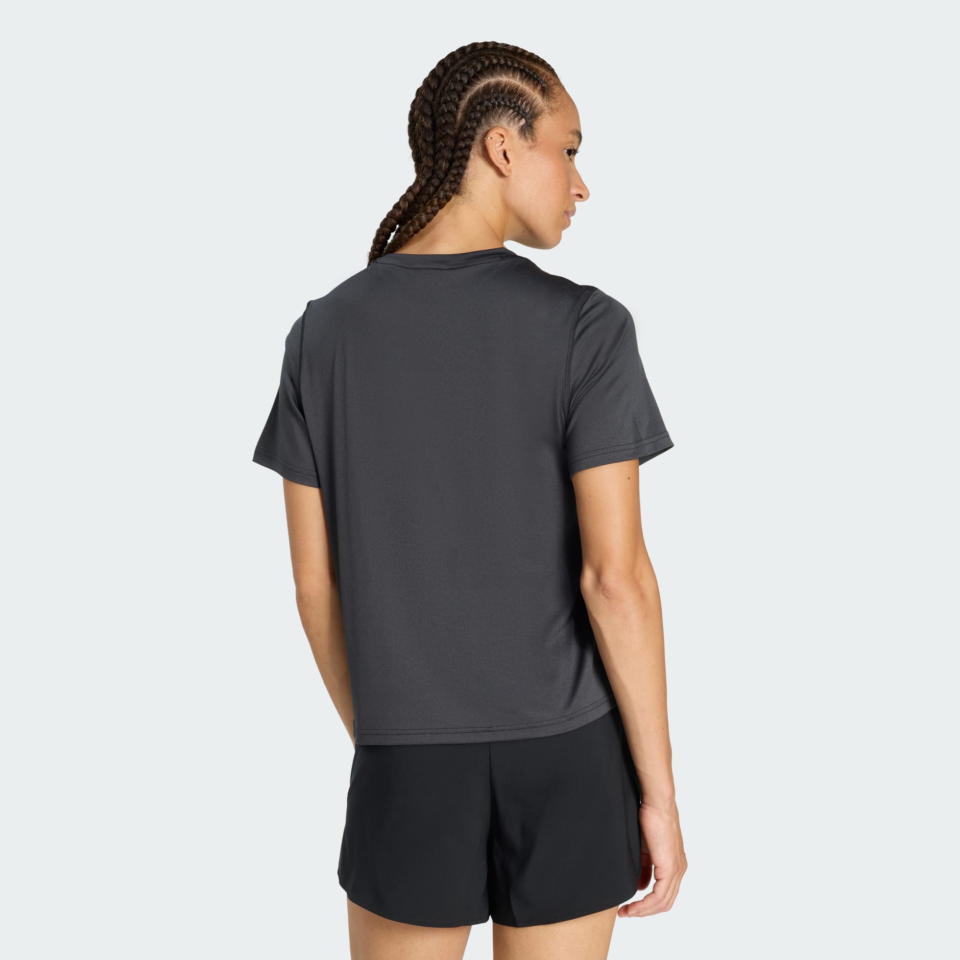 Adidas Women's Workout Essentials Crew Neck Black Tee