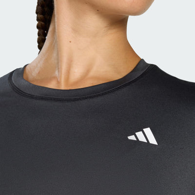 Adidas Women's Workout Essentials Crew Neck Black Tee