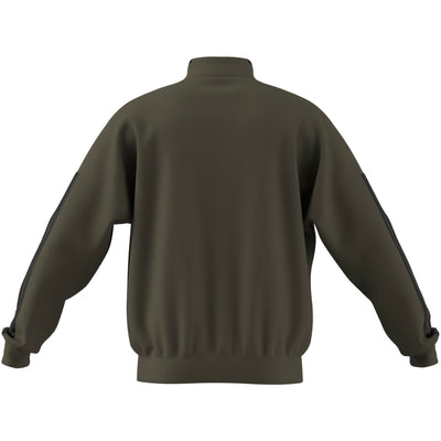 ADIDAS MEN'S HOUSE OF TIRO FLEECE OLIVE QUARTER ZIP