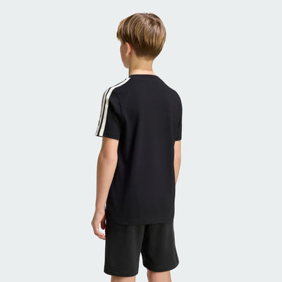 ADIDAS KID'S COLLEGIATE GRAPHIC BLACK TEE