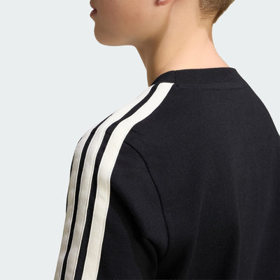 ADIDAS KID'S COLLEGIATE GRAPHIC BLACK TEE