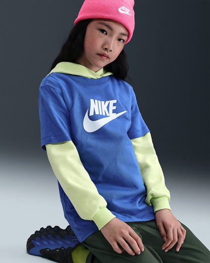 Nike Kid's Futura Evergreen Royal Blue Tee