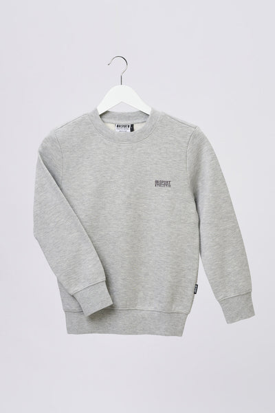 Insport Kids Alaska Grey Marle Crew Sweatshirt
