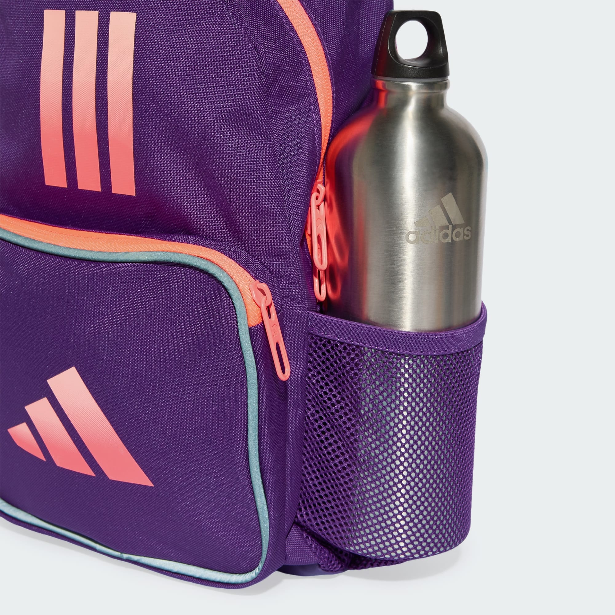 ADIDAS LITTLE KIDS NEON PURPLE/PEACH BACKPACK