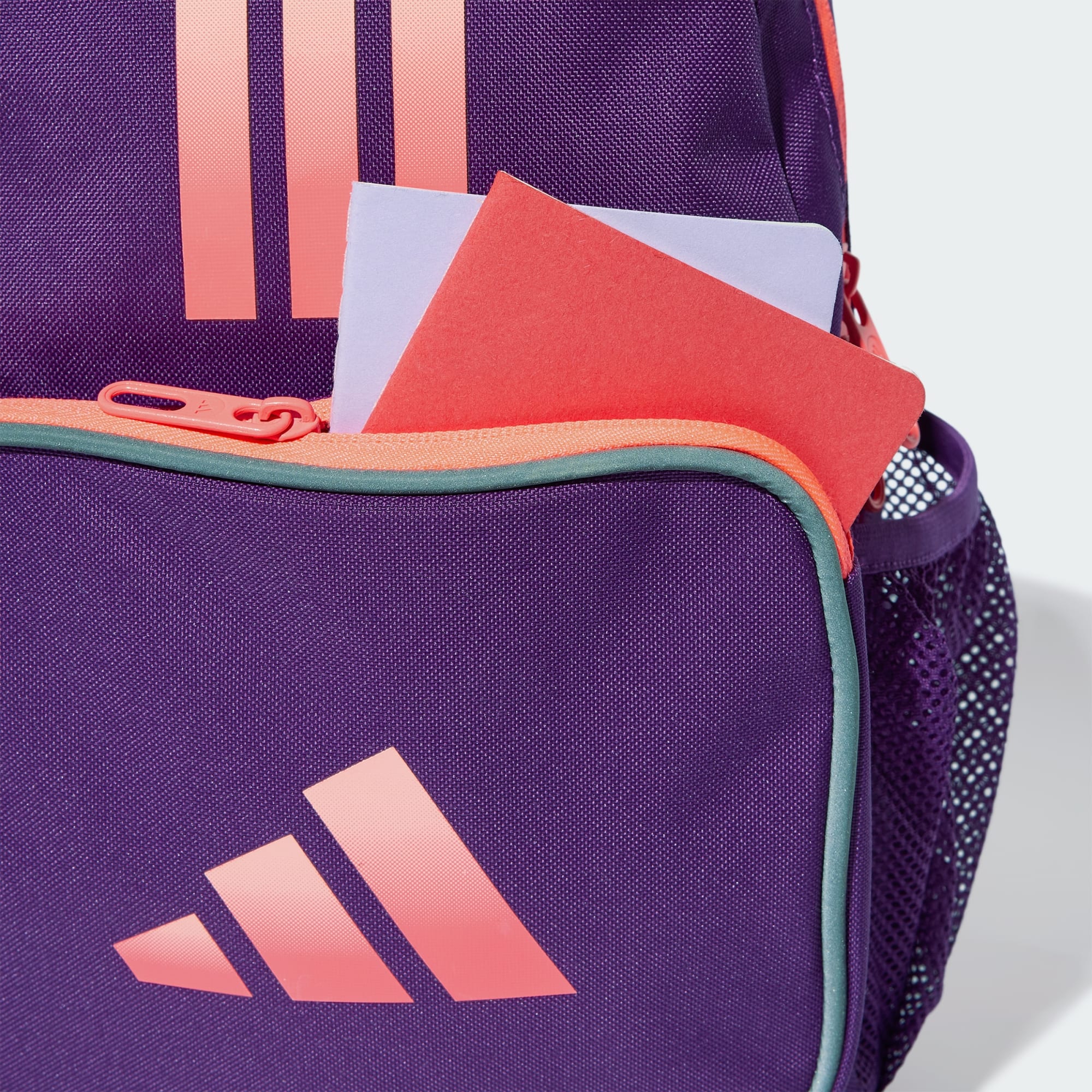 ADIDAS LITTLE KIDS NEON PURPLE/PEACH BACKPACK