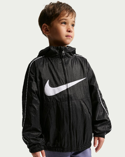 Nike Kid's Lightweight Translucent Ripstop Black Jacket