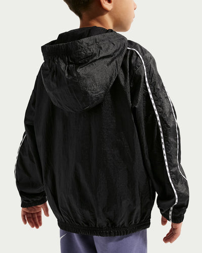 Nike Kid's Lightweight Translucent Ripstop Black Jacket