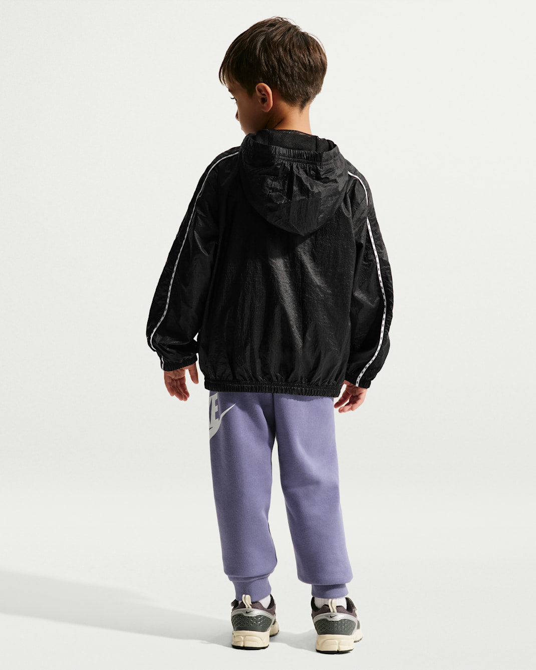 Nike Kid's Lightweight Translucent Ripstop Black Jacket