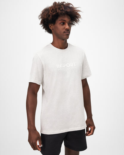 Insport Mens Marlo Tee Snow Marle
