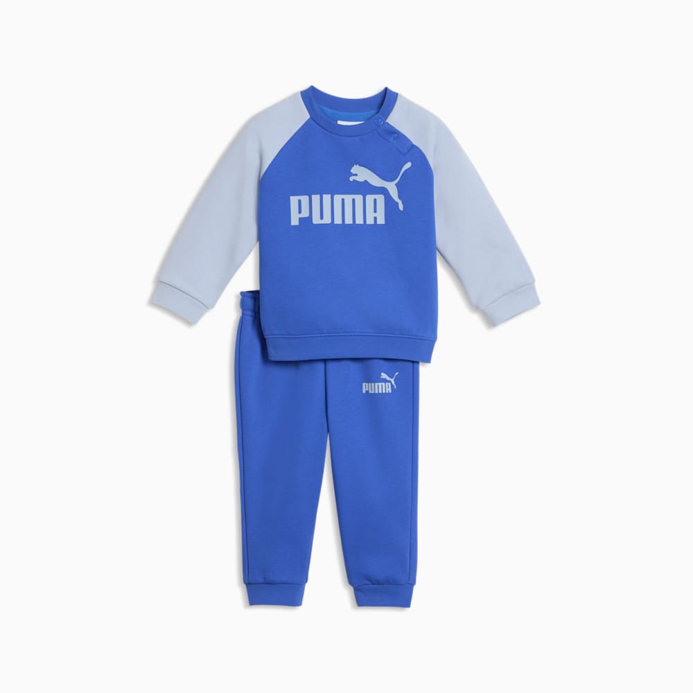 Puma Kid's Essentials Raglan Crew Royal Blue Tracksuit Set