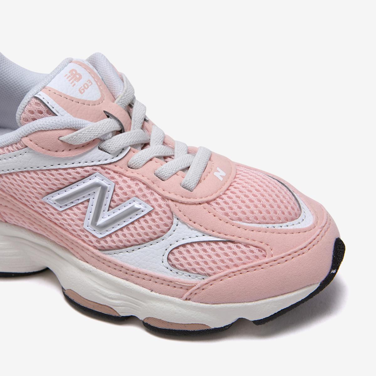 NEW BALANCE KID'S 603 PS CLOUD PINK/WHITE SNEAKER SHOES