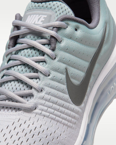 NIKE MEN'S AIR MAX 2017 WHITE/GREY SNEAKER SHOES