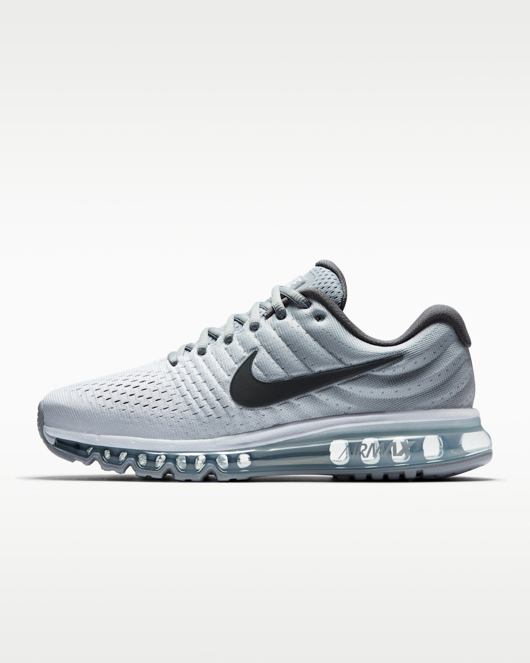 NIKE MEN'S AIR MAX 2017 WHITE/GREY SNEAKER SHOES