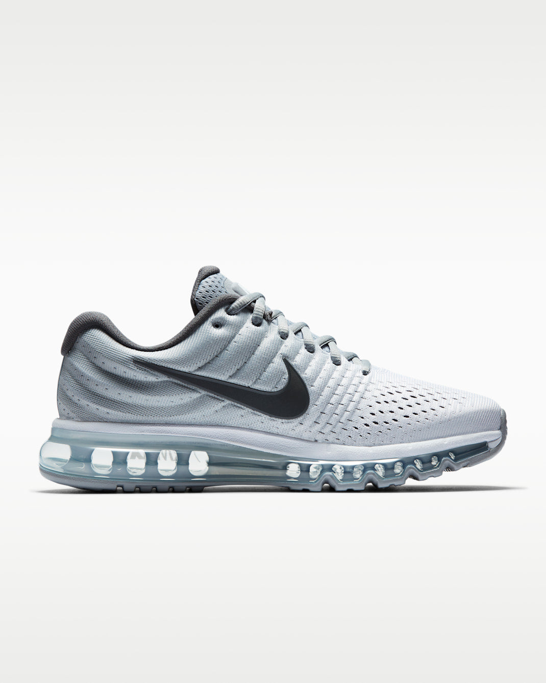 NIKE MEN'S AIR MAX 2017 WHITE/GREY SNEAKER SHOES