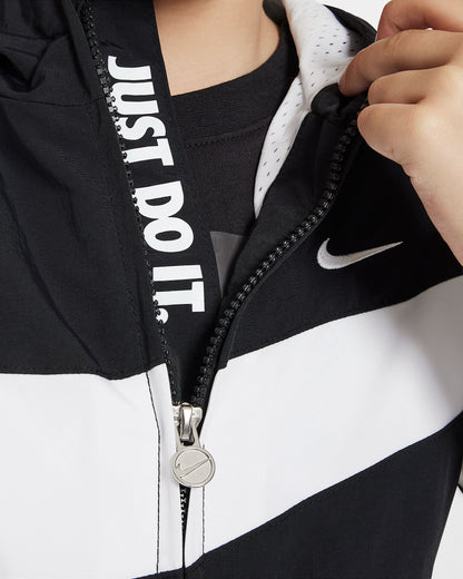 Nike Kid's Big Swoosh Black Jacket