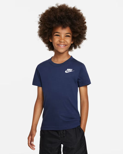 Nike Kid's Nsw Embroidered Futura Navy Tee