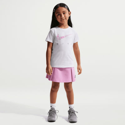 NIKE KID'S ESSENTIALS ICON WHITE/PINK TEE