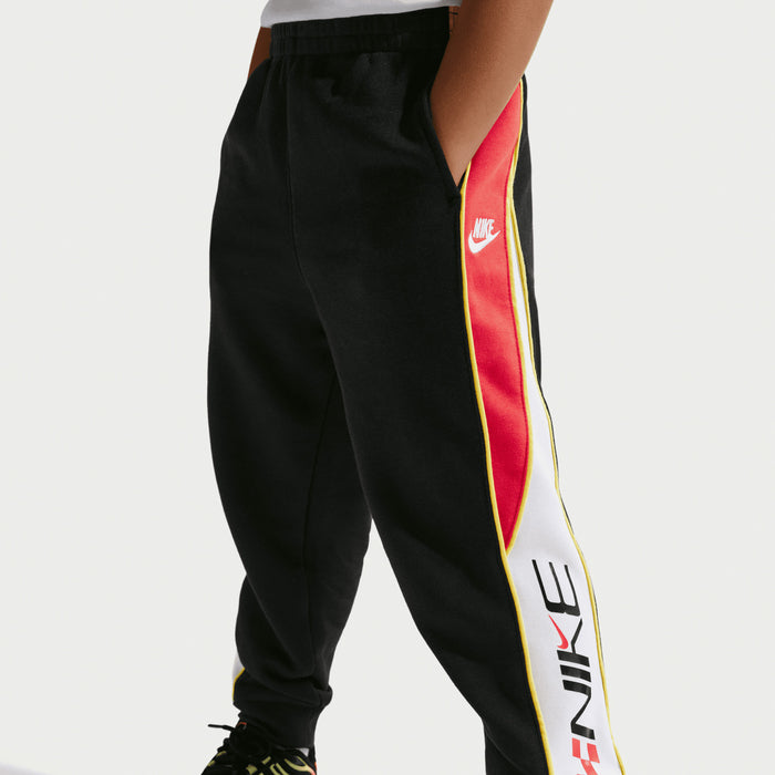 Nike Kid's Victory Lap French Terry Black Trackpants
