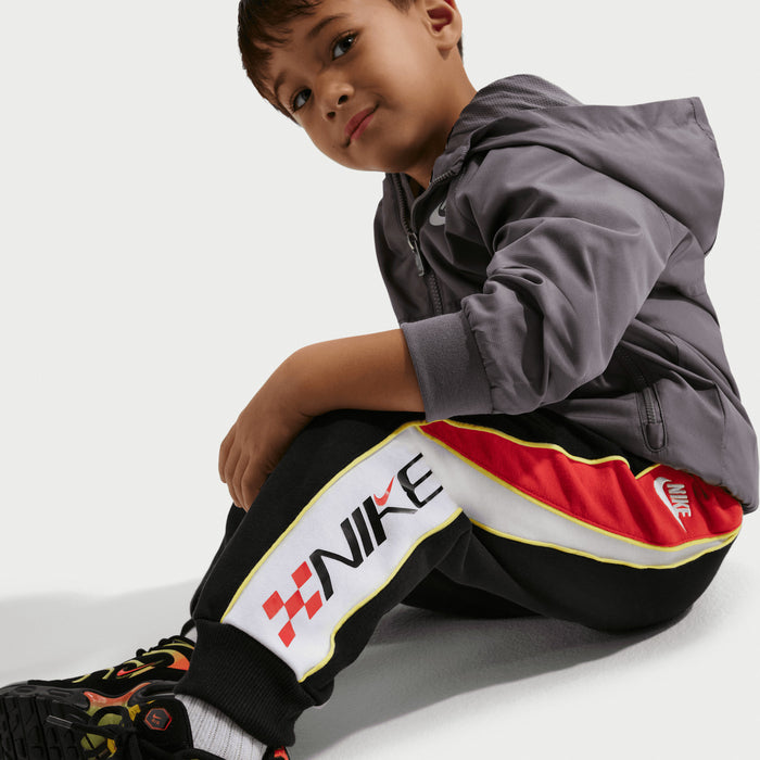 Nike Kid's Victory Lap French Terry Black Trackpants