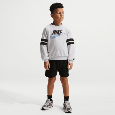 NIKE KID'S IN THE ZONE FRENCH TERRY OVERSIZED CREW BIRCH SWEATSHIRT