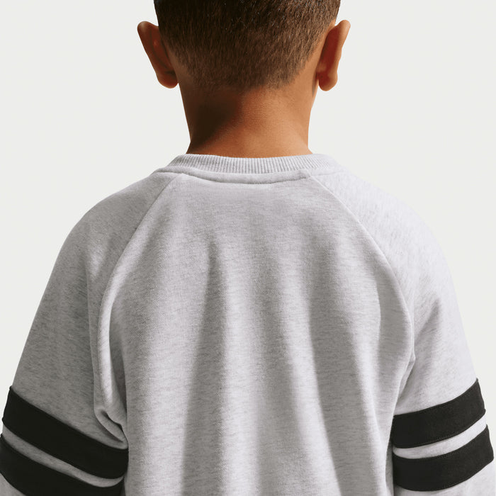 NIKE KID'S IN THE ZONE FRENCH TERRY OVERSIZED CREW BIRCH SWEATSHIRT