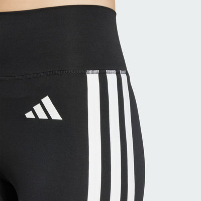 Adidas Women's Optime Essential 3-Stripes 7/8 Black Leggings